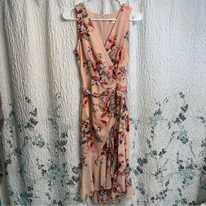 Eliza J Floral Wrap Dress Wedding Guest Spring